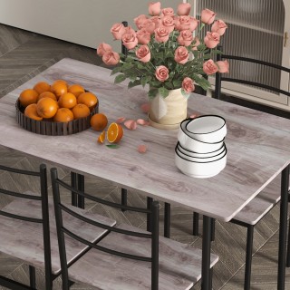 HOMCOM Σετ τραπέζι και καρέκλα 5 τεμαχίων που εξοικονομεί χώρο με ο... HOMCOM Σετ τραπέζι και καρέκλα 5 τεμαχίων που εξοικονομεί χώρο με ο...