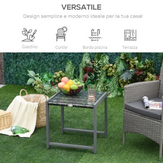 Τραπεζάκι σαλονιού εξωτερικού χώρου Outsunny με κατασκευή από αλουμ... Τραπεζάκι σαλονιού εξωτερικού χώρου Outsunny με κατασκευή από αλουμ...