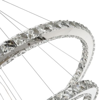 Μεταλλικός LED Πολυέλαιος με Κρύσταλλα και Τηλεχειριστήριο 60 x 110... Μεταλλικός LED Πολυέλαιος με Κρύσταλλα και Τηλεχειριστήριο 60 x 110...