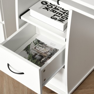 Γραφείο Η/Υ HOMCOM με ράφι για πληκτρολόγιο και οθόνη και 2 συρτάρι...