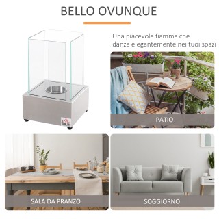 Βιοτζάκι HOMCOM από ατσάλι και γυαλί για εσωτερικούς και εξωτερικού...