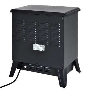 Ηλεκτρικό τζάκι δαπέδου HomCom με ρυθμιζόμενο εφέ φλόγας 900W / 180...