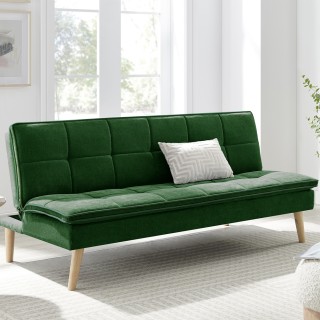 BAKAJI Καναπές-Κρεβάτι Ανακλινόμενος 3 Θέσεων Εργονομικός σε Πράσιν...