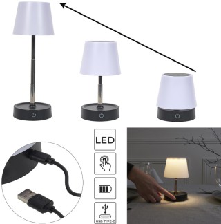 Επαναφορτιζόμενη Απτική Τηλεσκοπική Λάμπα 10,6 x 10,6 x 29,5 cm Λευ... Επαναφορτιζόμενη Απτική Τηλεσκοπική Λάμπα 10,6 x 10,6 x 29,5 cm Λευ...