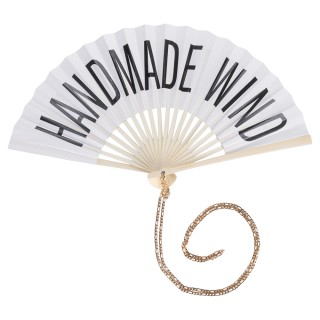 Villa dEste Home Χειροποίητη Βεντάλια με Μπαμπού Λαβή και Αλυσίδα B...