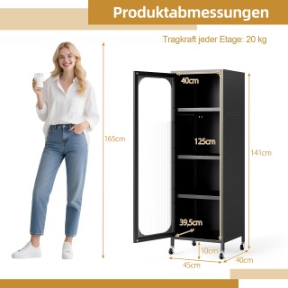 Costway Μεταλλικό Ντουλάπι Κουζίνας 5 επιπέδων με ρυθμιζόμενα ράφια... Costway Μεταλλικό Ντουλάπι Κουζίνας 5 επιπέδων με ρυθμιζόμενα ράφια...