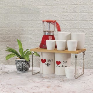 Galileo Ράφι οργάνωσης από μπαμπού 31x18,4x15,5 cm στοιβαζόμενο και...