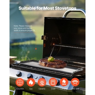 VEVOR Επίπεδη Σχάρα 32x14 Carbon Steel BBQ Grill Pan DCJPTG3214INVT...