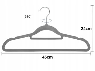 Verk Group Σετ 20 Τεμαχίων Γκρι Βελούδινες Αντιολισθητικές Κρεμάστρ... Verk Group Σετ 20 Τεμαχίων Γκρι Βελούδινες Αντιολισθητικές Κρεμάστρ...