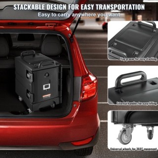 VEVOR  Στοιβαζόμενος Θερμομονωτικός Φορέας Φαγητού 81QT για Κέτεριν...