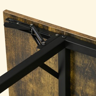 HOMCOM Βιομηχανικού στυλ αναδιπλούμενο τραπέζι για 2-4 άτομα από ξύ... HOMCOM Βιομηχανικού στυλ αναδιπλούμενο τραπέζι για 2-4 άτομα από ξύ...