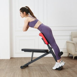 VEVOR Ρωμαϊκή Καρέκλα Υπερέκτασης Ρυθμιζόμενη Πτυσσόμενη Γυμναστηρί...