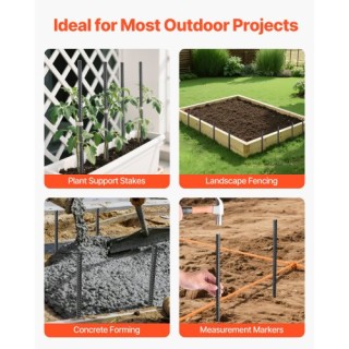 VEVOR Ισχυροί Γαλβανισμένοι Πάσσαλοι 24 ιντσών - Σετ 20 τεμαχίων LW...