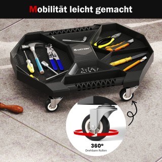 Costway Φορητό Ρολλοειδές Πολυεργαλείο με 4 Περιστρεφόμενους Τροχού...
