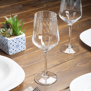 Galileo Σετ 6 ποτήρια κρασιού 510 ml από γυαλί με κάθετες ρίγες Opt... Galileo Σετ 6 ποτήρια κρασιού 510 ml από γυαλί με κάθετες ρίγες Opt...