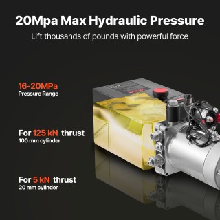 VEVOR Υδραυλική Μονάδα 6L, Αντλία Ανατροπής Τρέιλερ Μονής Ενέργειας... VEVOR Υδραυλική Μονάδα 6L, Αντλία Ανατροπής Τρέιλερ Μονής Ενέργειας...