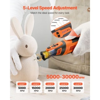 VEVOR Σετ Ασύρματου Περιστροφικού Εργαλείου 136 Τεμαχίων, DC8V Φορη...