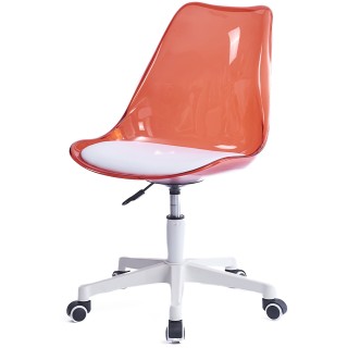 Shally Dogan Καρέκλα Γραφείου με ρόδες και Διαφανή Κόκκινη Πλάτη Π... Shally Dogan Καρέκλα Γραφείου με ρόδες και Διαφανή Κόκκινη Πλάτη Π...