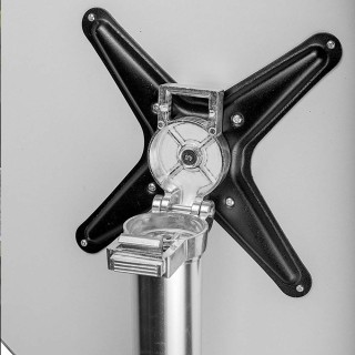 BAKAJI  Στρογγυλό πτυσσόμενο τραπέζι μπαρ μπιστρό αλουμινίου 60x110...