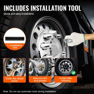 VEVOR  Σετ Καλυμμάτων Μπροστινού Άξονα με Εργαλεία Καλυμμάτων Παξιμ...