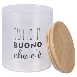 Galileo Γυάλινο δοχείο από βοριοπυριτικό γυαλί 750 ml με καπάκι από...