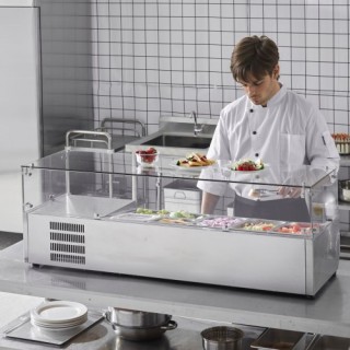 Ψυγείο Σαλάτας/Πίτσας VEVOR 150W με Γυάλινη Προστασία CE BLZLZDWT5... Ψυγείο Σαλάτας/Πίτσας VEVOR 150W με Γυάλινη Προστασία CE BLZLZDWT5...