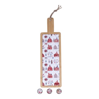 Galileo Ξύλινη επιφάνεια κοπής από μπαμπού και κεραμικό 125x40 εκ, ...