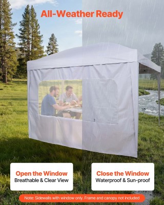 VEVOR Πλευρικοί Τοίχοι Τέντας για 3 x 3 m Pop Up Σκηνή, Αδιάβροχοι ...