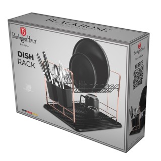 Berlinger Haus Πιατοθήκη Στεγνωτήριο με Δίσκο Αποστράγγισης, Black ...