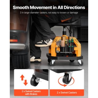 VEVOR Βαρέως Τύπου Καθιστικό Κατάστημα με Ρόδες 300 lbs Φορτίο ZXGK... VEVOR Βαρέως Τύπου Καθιστικό Κατάστημα με Ρόδες 300 lbs Φορτίο ZXGK...