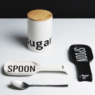 Villa DEste Βάζο ζάχαρης 750 ml από κεραμικό με καπάκι από μπαμπού... Villa DEste Βάζο ζάχαρης 750 ml από κεραμικό με καπάκι από μπαμπού...