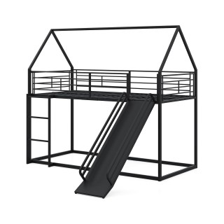 Costway Χαμηλό Κουκέτα-Haus με Τσουλήθρα, Ασφαλές Κάγκελο & Σκάλα 2... Costway Χαμηλό Κουκέτα-Haus με Τσουλήθρα, Ασφαλές Κάγκελο & Σκάλα 2...