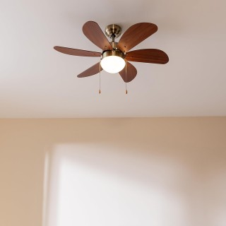 Ανεμιστήρας Οροφής 50W με Λάμπα, 6 Αναστρέψιμα Πτερύγια, 3 Ταχύτητε... Ανεμιστήρας Οροφής 50W με Λάμπα, 6 Αναστρέψιμα Πτερύγια, 3 Ταχύτητε...