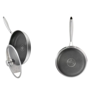 Edenberg Τηγάνι Με Καπάκι από Ανοξείδωτο Ατσάλι με Αντικολλητική Επ...