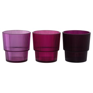 Villa DEste  Σετ 12 τμχ Bicchiere νερού 300 ml μωβ από πλαστικό PS ...