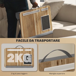 HOMCOM  Υποστήριξη για Laptop 15.6 με Επιφάνεια για Ποντίκι και Στή...