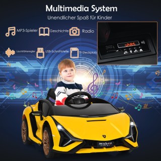 Costway  Ηλεκτρικό Αυτοκίνητο Παιδιών με Τηλεχειριστήριο και LED Φώ...