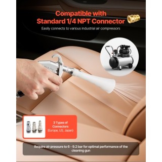 VEVOR Πιστόλι Καθαρισμού Υψηλής Πίεσης με Διπλά Ακροφύσια για Σκόνη... VEVOR Πιστόλι Καθαρισμού Υψηλής Πίεσης με Διπλά Ακροφύσια για Σκόνη...