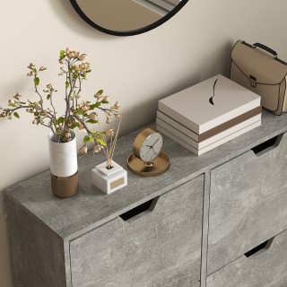 HOMCOM Κινητή Σκαπιέρα με 4 Ανακλινόμενα Συρτάρια σε 2 Επίπεδα για ... HOMCOM Κινητή Σκαπιέρα με 4 Ανακλινόμενα Συρτάρια σε 2 Επίπεδα για ...