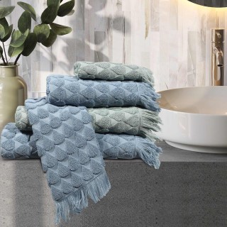 DAS HOME Σετ Πετσέτες 3τεμάχια Daily 0670 Μπλε 530708180670