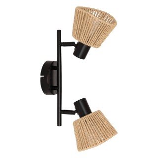 Atmosphera Δίφωτο Φωτιστικό Τοίχου/Οροφής Myha με Σχοινί 28 x 15 x ...