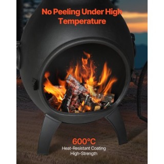 VEVOR 22 Εξωτερικό Τζάκι Αλουμινίου με Σχάρα & Καμινάδα QXYCL22INCH...