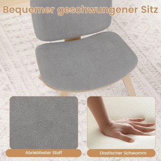 Costway Μοντέρνα Πολυθρόνα με Πλάτη και Μαξιλάρι Καθίσματος Σε Λαμπ...