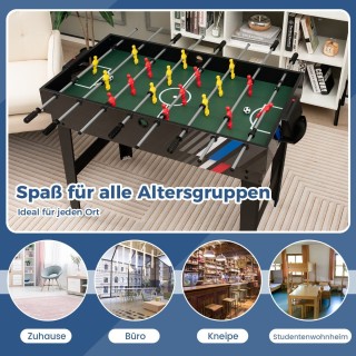 Costway Πολυλειτουργικό Τραπέζι Παιχνιδιών 4-σε-1: Ποδοσφαιράκι, Χό...