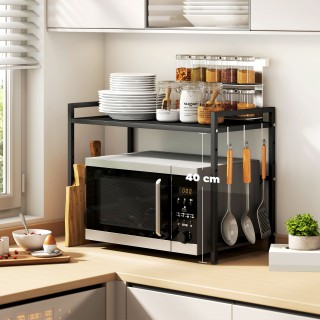 HOMCOM Επεκτάσιμος Μεταλλικός Φούρνος Μικροκυμάτων 2 Επιπέδων με 3 ... HOMCOM Επεκτάσιμος Μεταλλικός Φούρνος Μικροκυμάτων 2 Επιπέδων με 3 ...