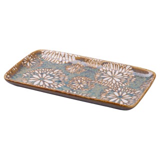 Villa DEste  Σετ 3 ορθογώνια δίσκοι μικρομεσαίου μεγέθους σε κεραμι...