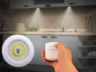 Verk Group Ασύρματος LED Φωτισμός COB 3 τεμαχίων με Τηλεχειριστήριο...