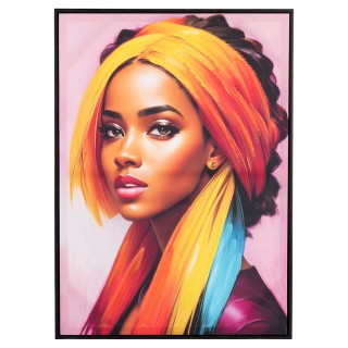 Galileo Καμβάς με κορνίζα 50x70 εκ. Etnic Sibilla 5920427 Τυχαία Επ...