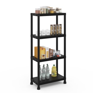 Πλαστική Ραφιέρα Αποθήκευσης με 4 Ράφια 61 x 31 x 131 cm Μαύρο 200... Πλαστική Ραφιέρα Αποθήκευσης με 4 Ράφια 61 x 31 x 131 cm Μαύρο 200...