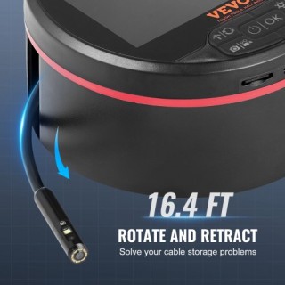 VEVOR  Τριπλός Ενδοσκοπικός Κάμερα με Οθόνη 4.3 IPS και 8 + 2 Φώτα ...